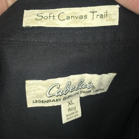 Cabelas Soft Canvas Trail XL black vest - Picture 4 of 4